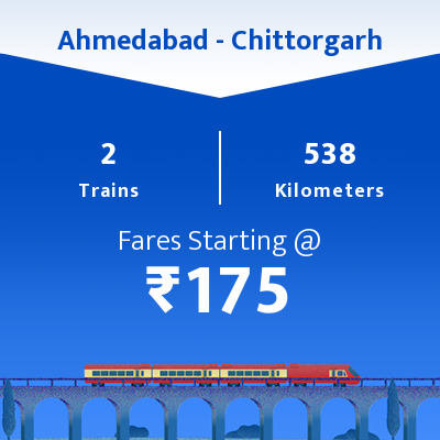 Ahmedabad To Chittorgarh Trains